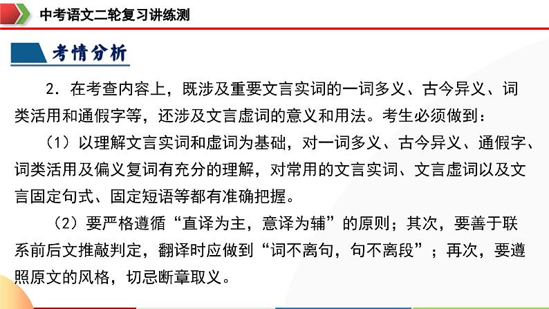 中考语文二轮复习讲练测课件专题10 句子翻译(含解析)第7页