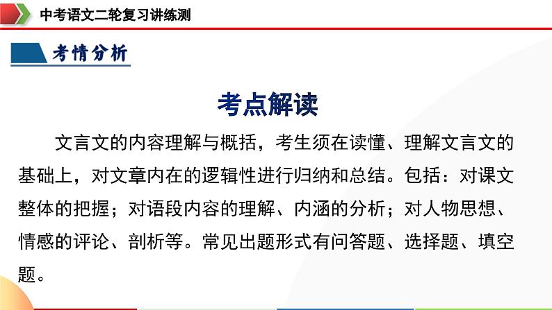 中考语文二轮复习讲练测课件专题12 内容理解与概括(含解析)第6页