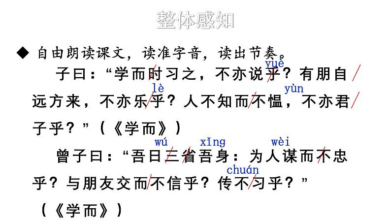 初中语文新人教部编版七年级上册第12课《论语》十二章考点精讲课件(2024秋)第5页