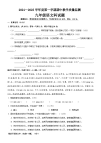 廣東省揭陽市揭西縣2024-2025學(xué)年九年級上學(xué)期期中考試語文試題