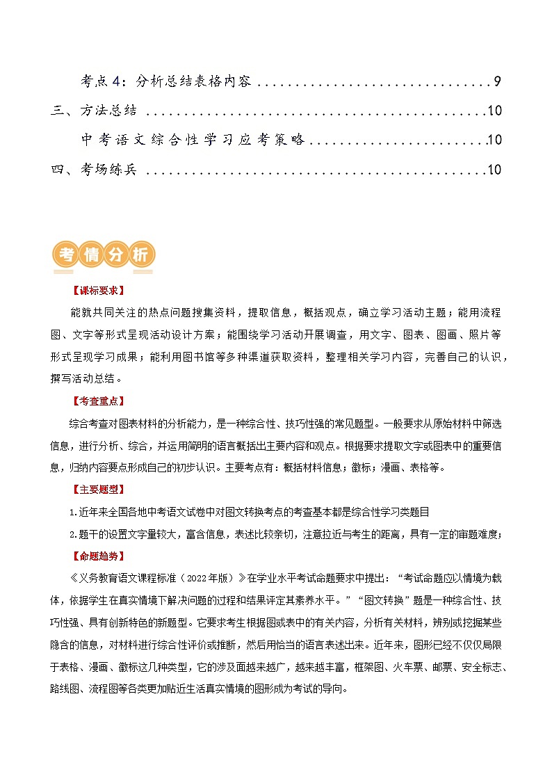 第08讲 图文转换(讲义)-2024年中考语文一轮复习讲练测(全国通用)(原卷版)第2页