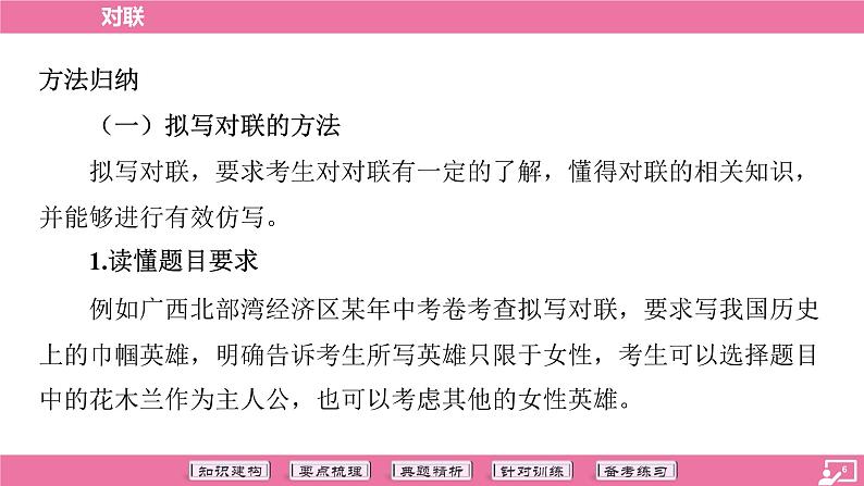 专题12 对联-2024年中考语文二轮专题复习(课件)06