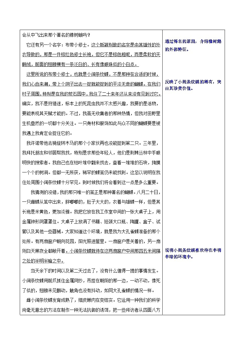 第九章 小阔条纹蝶-名著《昆虫记》阅读导引+内容概括+思维导图+原文批注+知识梳理+阅读训练第3页