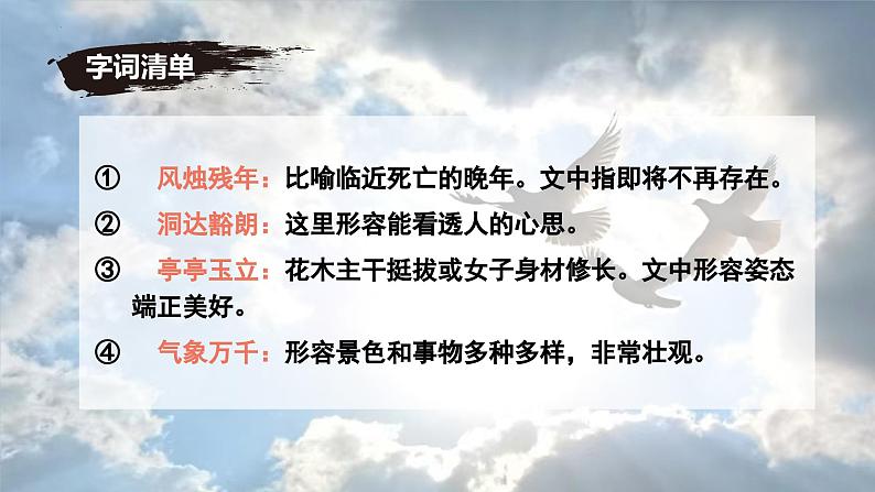 统编版语文七年级上册(2024)第18课《我的白鸽》(课件)第6页