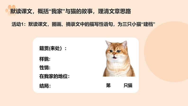 统编版语文七年级上册第17课《猫》(课件)第6页