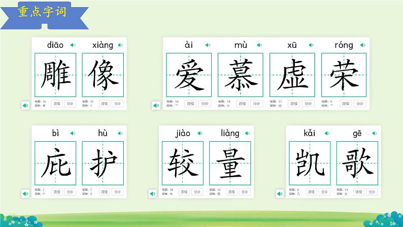 初中语文人教部编版七年级上册第六单元 24 赫耳墨斯和雕像者、蚊子和狮子 课件第7页