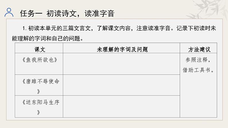 统编初中语文九年级下册第三单元整体教学课件第6页
