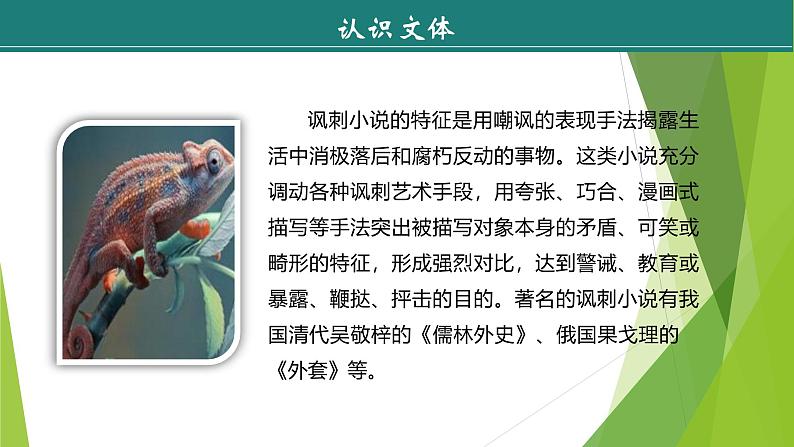 课件:部编版语文九年级下册第6课 变色龙第1课时 预读先学第8页