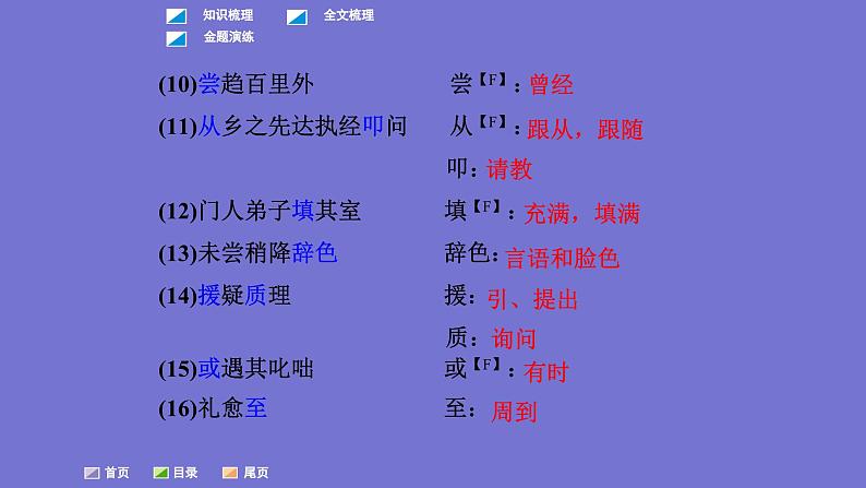 中考语文一轮复习课内文言文考点过关复习课件24:送东阳马生序(节选)(含答案)第5页
