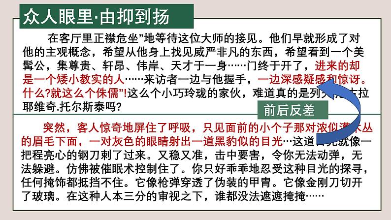 中考语文一轮复习作文高分技巧点拨课件第1讲 人物刻画之欲扬先抑第7页