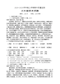 山东省日照市岚山区2024-2025学年九年级上学期期中考试语文试题