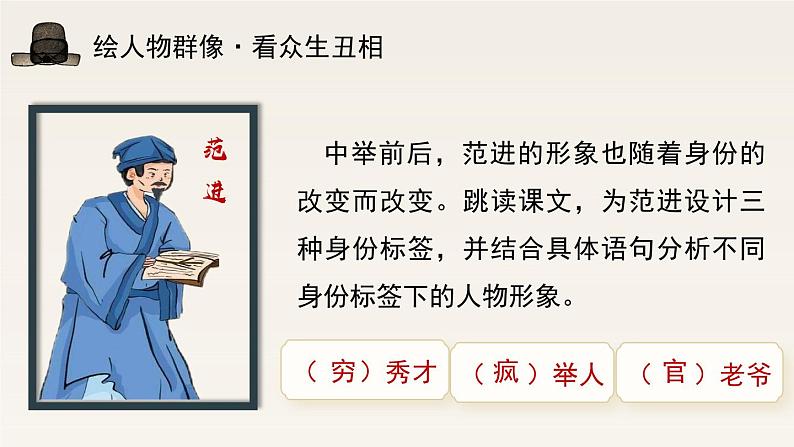2024—2025学年统编版语文九年级上册 第23课《范进中举》课件第8页