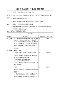 初中语文人教部编版(2024)七年级上册(2024)任务二 亲近动物,丰富生命体验教案