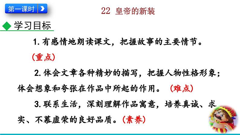 2024语文部编版七年级上册第六单元22 皇帝的新装教学课件ppt第3页