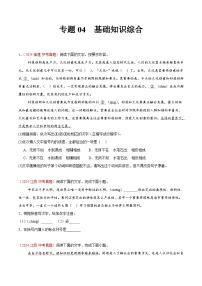 专题04  基础知识综合（第01期）练习-2024年中考语文真题分类汇编（全国通用）
