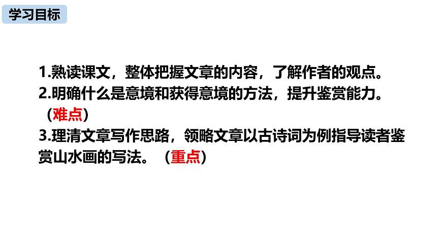 初中語文人教統(tǒng)編版九年級下冊第四單元第十四課《山水畫的意境》課件第2頁
