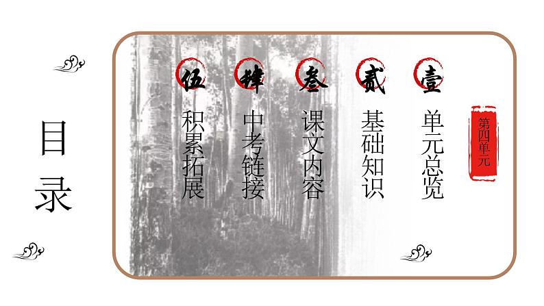 统编版语文八年级上册期末复习课件(第四单元)第2页