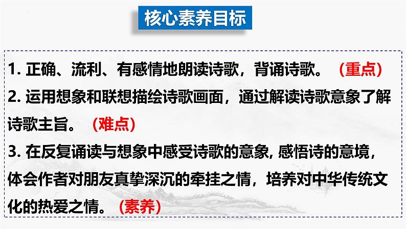 第4课《古代诗歌四首——闻王昌龄左迁龙标遥有此寄》课件-2024-2025学年统编版语文七年级上册第2页
