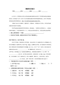 基础知识综合-统编版语文八年级上册期末专项复习试题