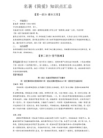 人教部编版（2024）九年级下册名著导读 《简·爱》：外国小说的阅读学案设计