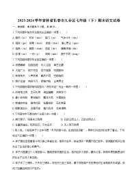 2023-2024學(xué)年吉林省長(zhǎng)春市九臺(tái)區(qū)七年級(jí)（下）期末語(yǔ)文試卷(含詳細(xì)答案解析)