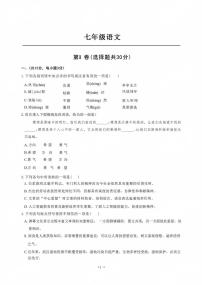 湖北省武汉市江岸区2024-2025学年七年级上学期期末语文试题