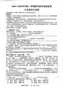广东省惠州市惠东县2024-2025学年九年级上学期1月期末语文试题