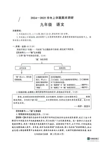 河南省郑州市高新区2024-2025学年九年级上学期期末考试语文试题