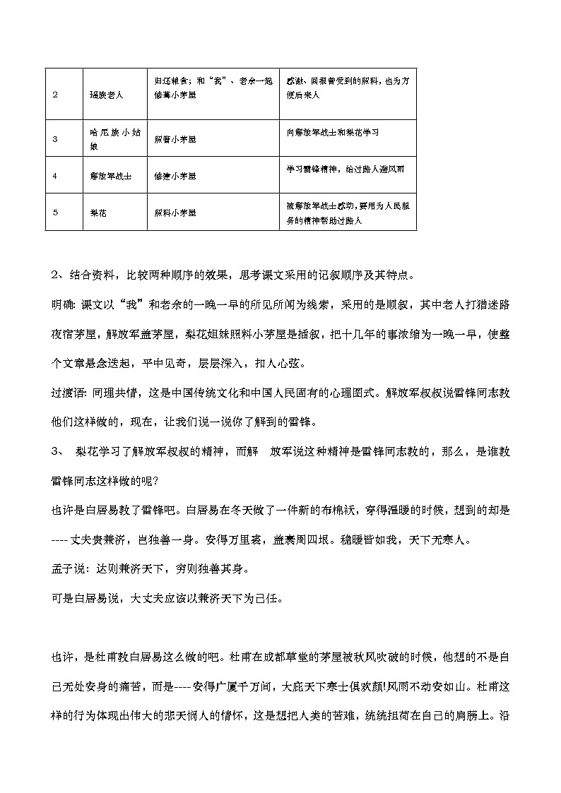 部编版2025春七年级下册语文15.驿路梨花 教案第3页