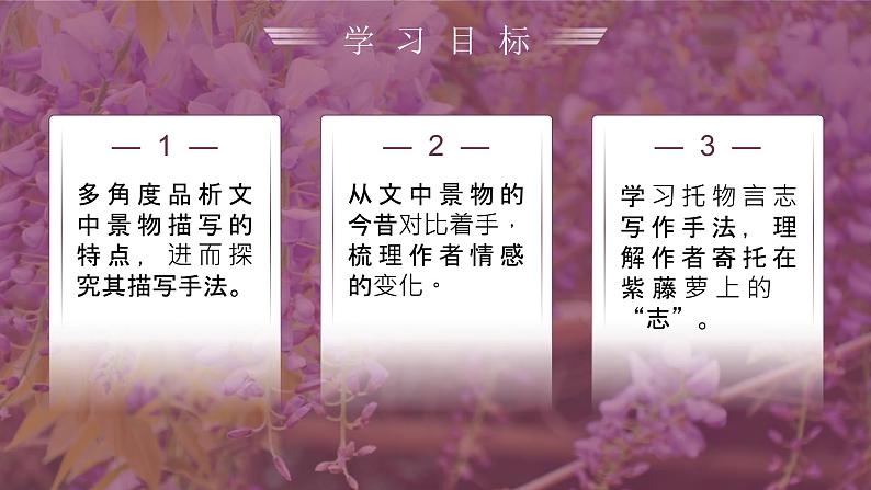 部编版2025春七年级下册语文19.紫藤萝瀑布 课件第2页