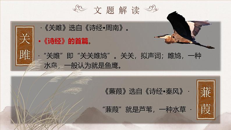 部编版2024春八年级语文下册12.诗经二首之关雎 课件第7页