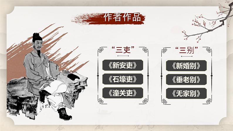 部编版2024春八年级语文下册24.唐诗三首之《石壕吏》 课件第7页