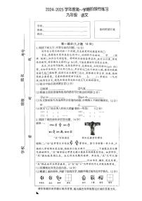 河北省石家庄长安区2024—2025学年九年级上学期期末考试语文试题