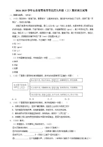山东省青岛市市北区2024-2025学年九年级上学期语文期末试题