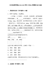 甘肃省陇南市康县2024-2025学年八年级上学期期末 语文试题（含解析）