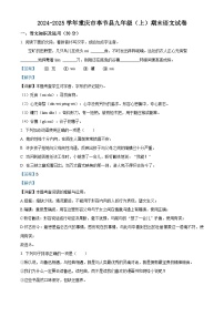 重庆市奉节县2024-2025学年九年级上学期期末语文试题（解析版）