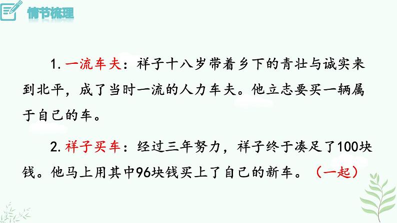 名著导读 骆驼祥子第6页