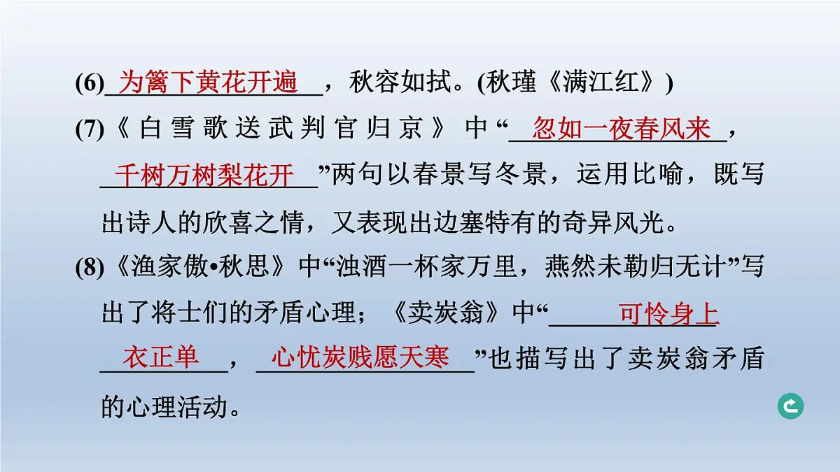 辽宁省2024中考语文课件第一部分积累与运用专题六古诗文默写第3页