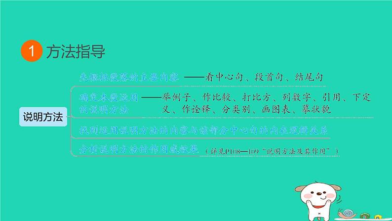 福建省2024中考语文阅读专题三实用类文本__说明文阅读考点4说明方法课堂讲本课件第3页