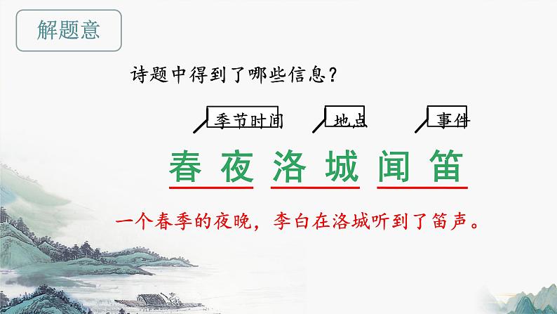第三单元课外古诗词诵读《春夜洛城闻笛》课件人教部编版(2024)七年级下册第6页