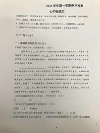 浙江省嵊州市2024-2025学年七年级上学期期末考试语文试题