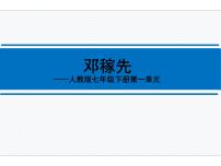 初中语文人教部编版(2024)七年级下册邓稼先图文课件ppt