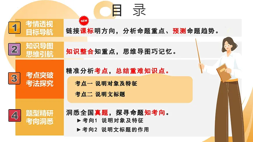 2025年中考语文一轮复习现代文阅读第15讲 说明对象及特征(标题) 课件第2页