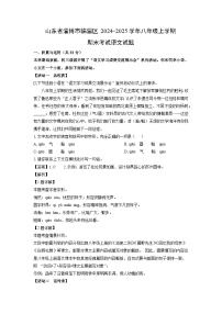 2024-2025学年山东省淄博市临淄区八年级上学期期末考试语文试卷（解析版）