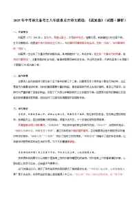 2025年中考语文备考之八年级重点古诗文梳理:《卖炭翁》(试题+解析)
