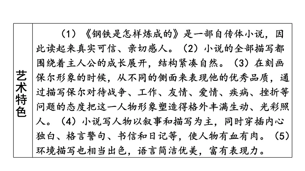 初中语文新人教部编版七年级下册第五单元整本书阅读《钢铁是怎样炼成的》教学课件2025春第5页