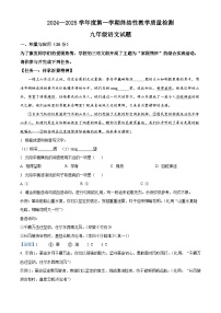 山东省鄄城县2024-2025学年九年级上学期期末语文试题（解析版）