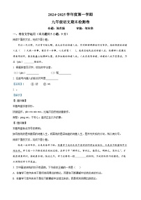 江西省赣州市于都县2024-2025学年九年级上学期期末语文试题（解析版）