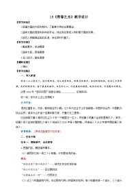 初中语文人教部编版（2024）七年级下册（2024）青春之光优秀教案