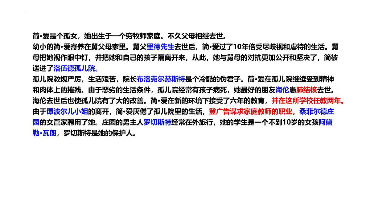 《简爱》名著知识点复习课件PPT学案第5页